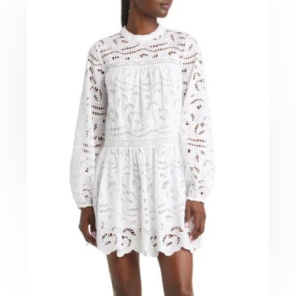 White Embroidered Dress